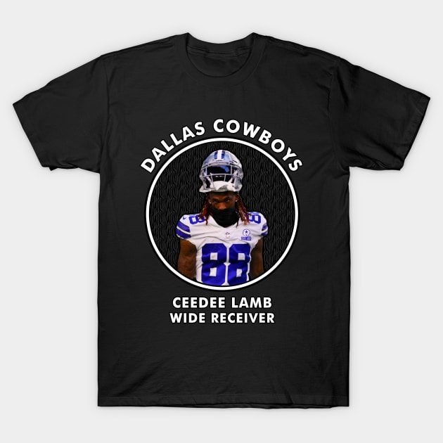 CEEDEE LAMB - WR - DALLAS COWBOYS T-Shirt by Mudahan Muncul 2022